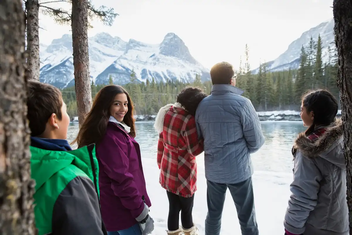 Une famille qui passe 10 jours au canada