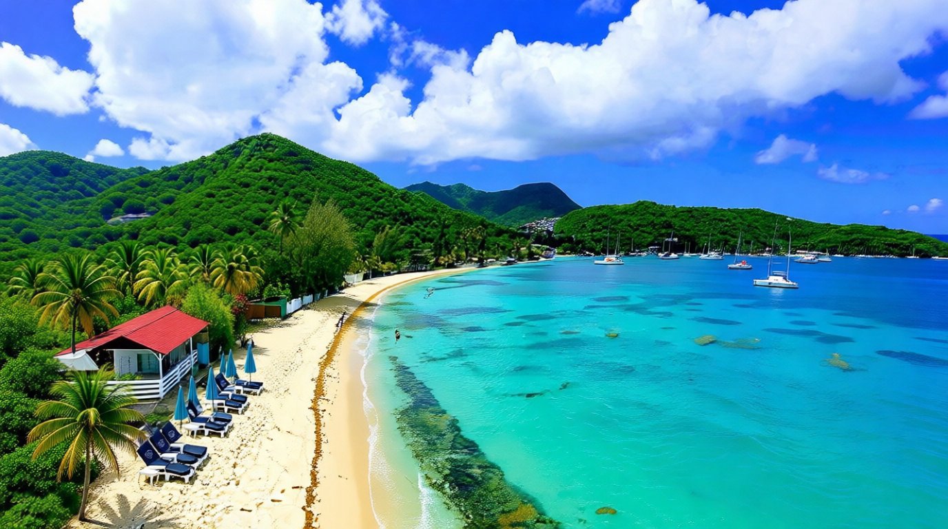 Grande Anse d'Arlet pour une nage paisible