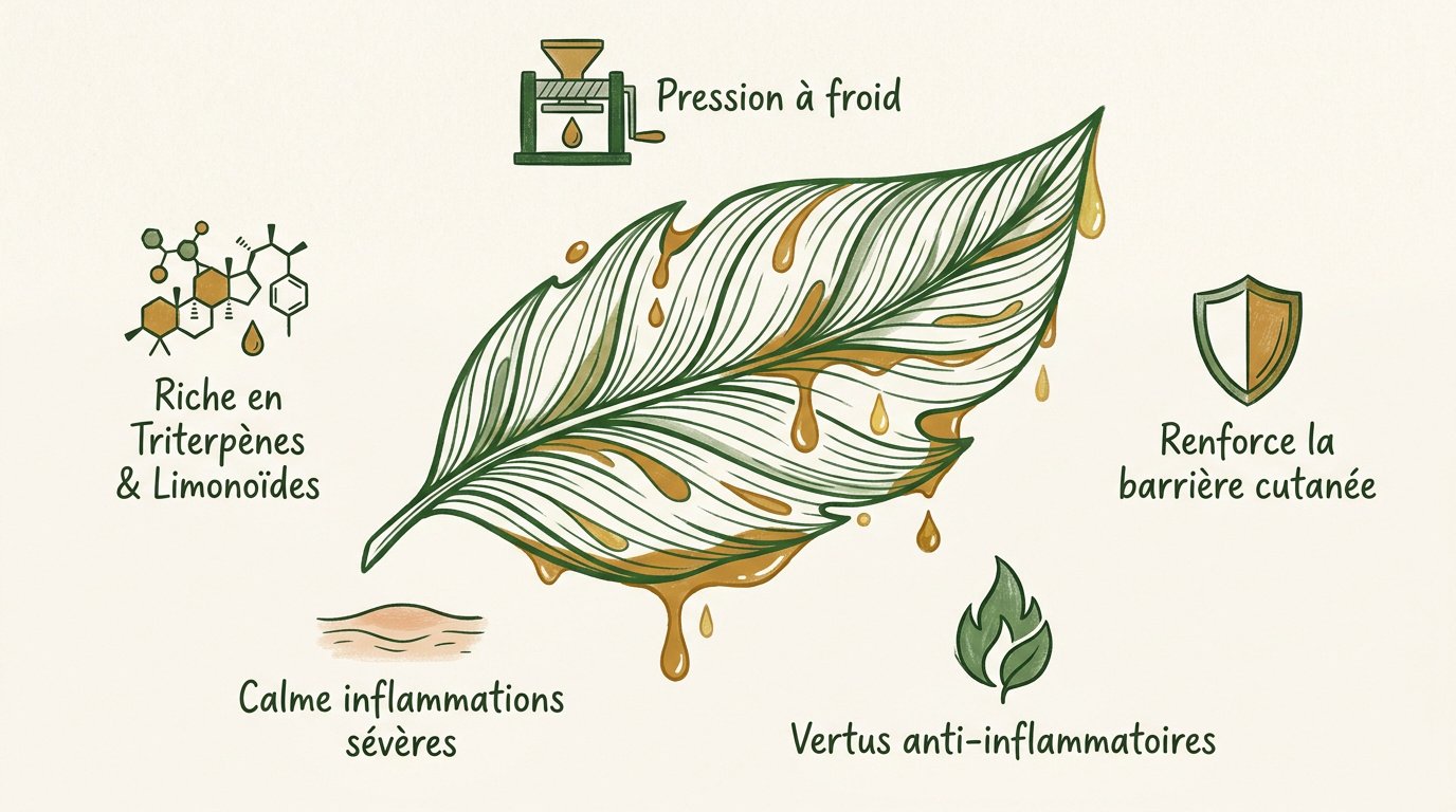 Graines et huile de Carapa procera pour le soin de la peau