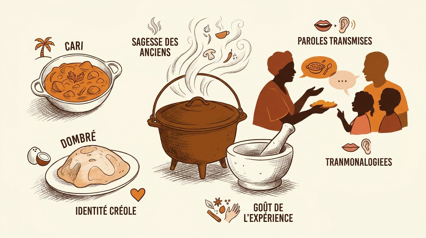 Transmission de la sagesse culinaire créole entre générations