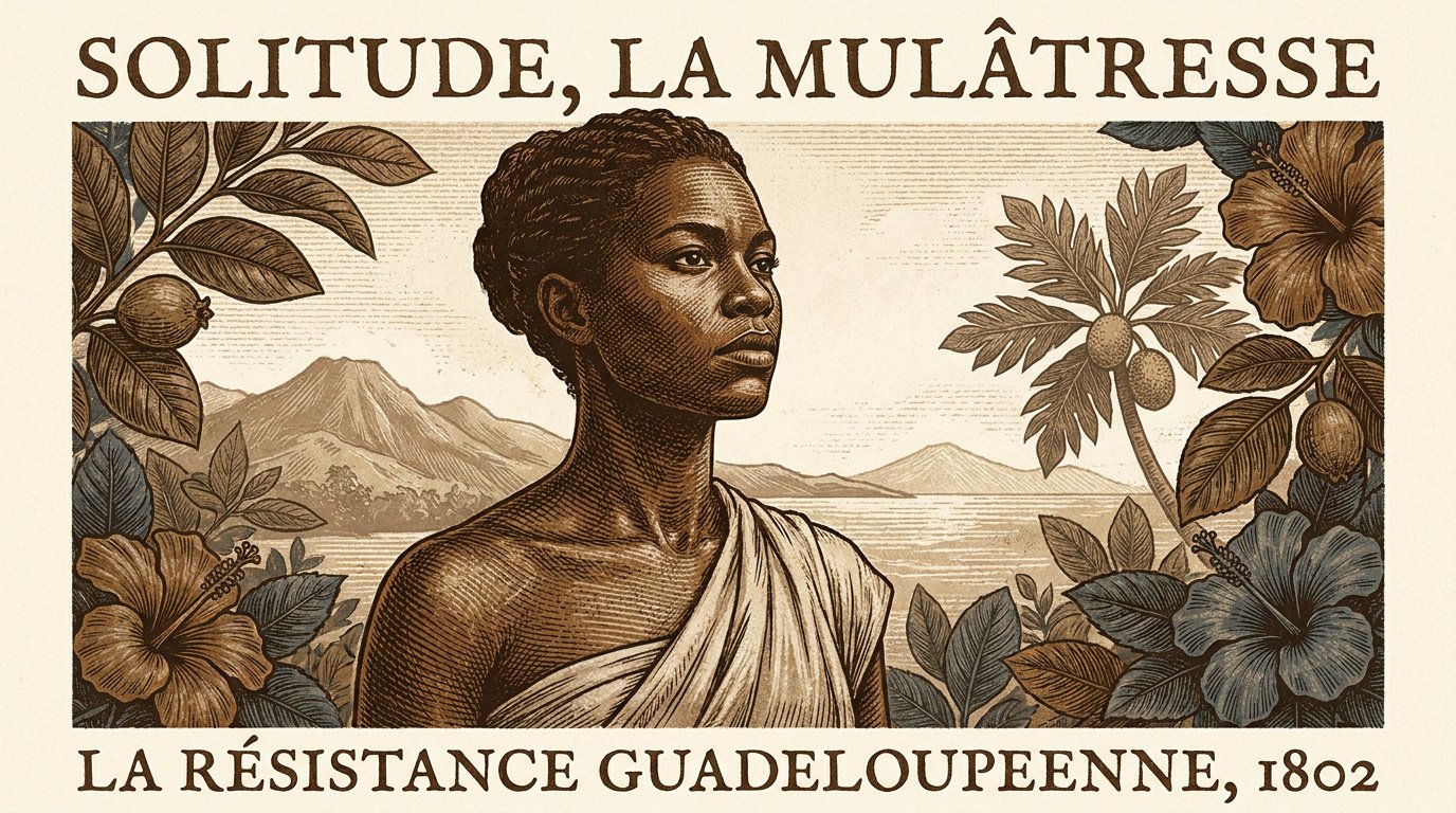 Statue commémorative de la Mulâtresse Solitude en Guadeloupe