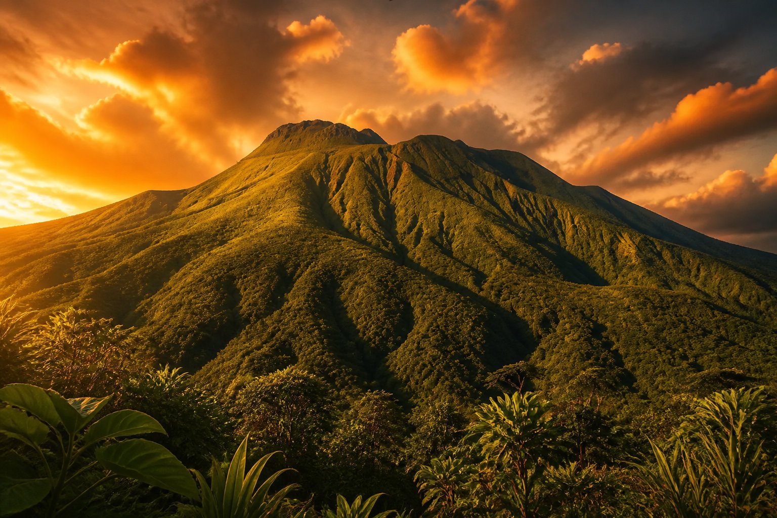 La splendeur tropicale du nord de la Martinique