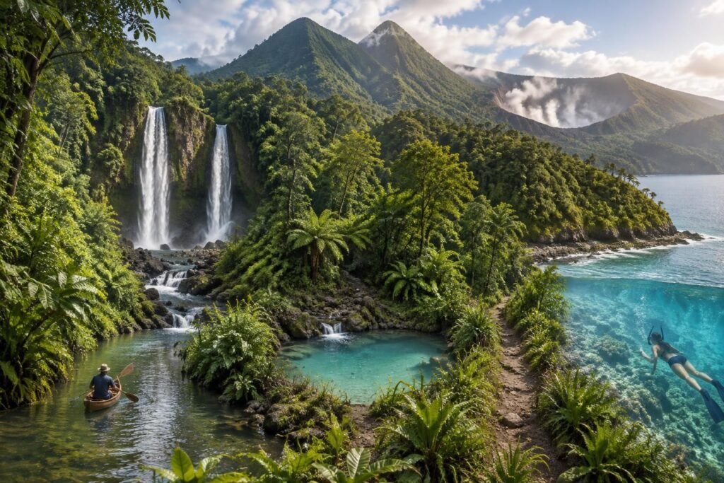 explorez l’île de la dominique : randonnées, cascades, sources chaudes et plages. découvrez 7 incontournables pour vivre un séjour inoubliable.
